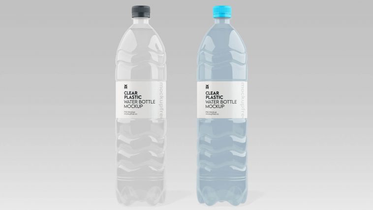 Free 1 Liter Plastic Water Bottle Free Mockup - Free Package Mockups