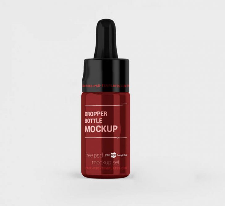 Glossy Dropper Bottle Free Mockups set - Free Package Mockups