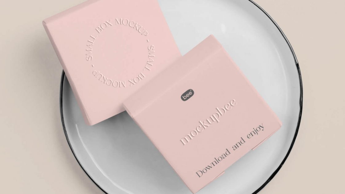 Free Soap Box Mockup Scene PSD Presentation - Package Mockups