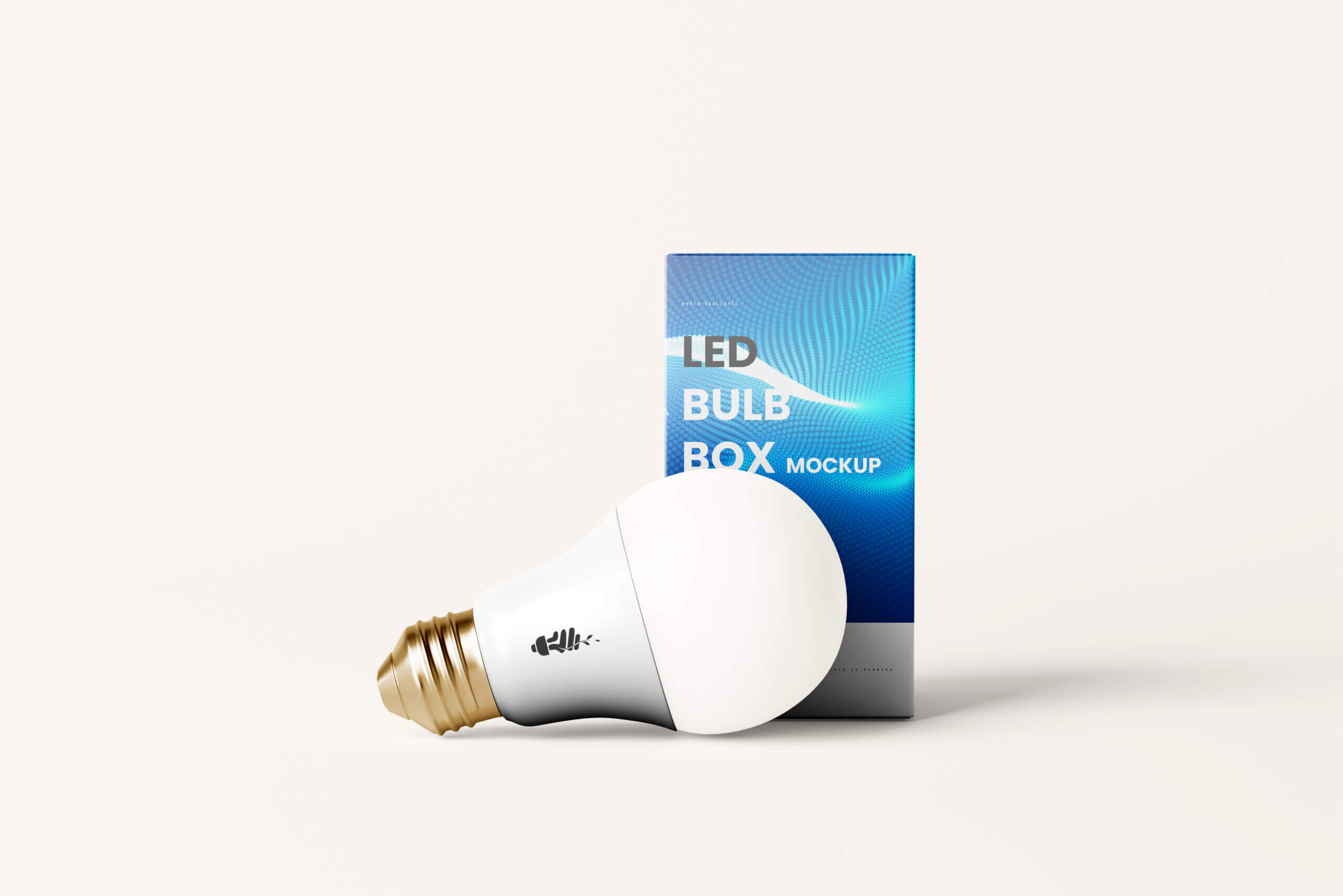 8 Free LED Light Bulb and Package Box Mockups File - Free Package Mockups