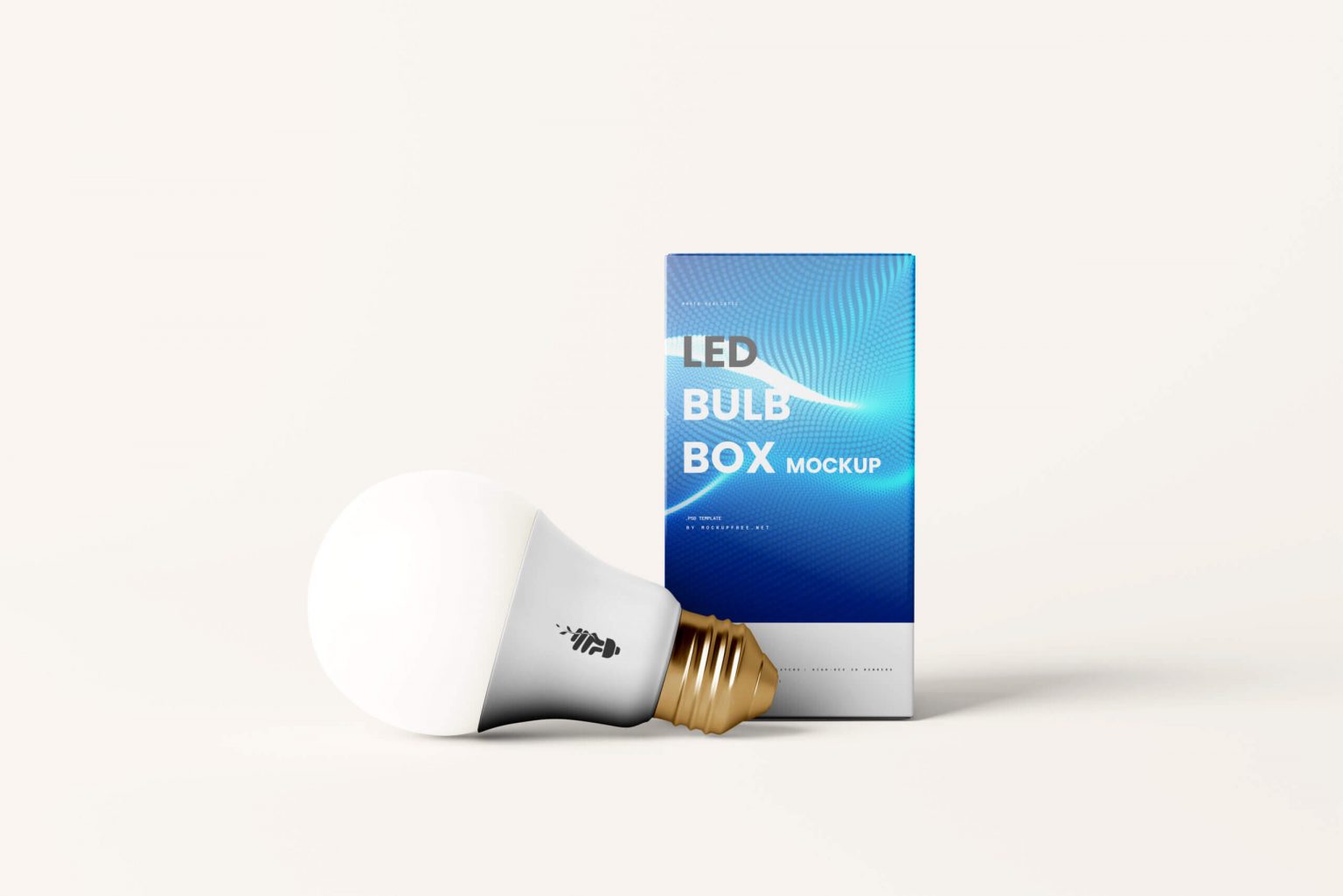 8 Free LED Light Bulb and Package Box Mockups File - Free Package Mockups