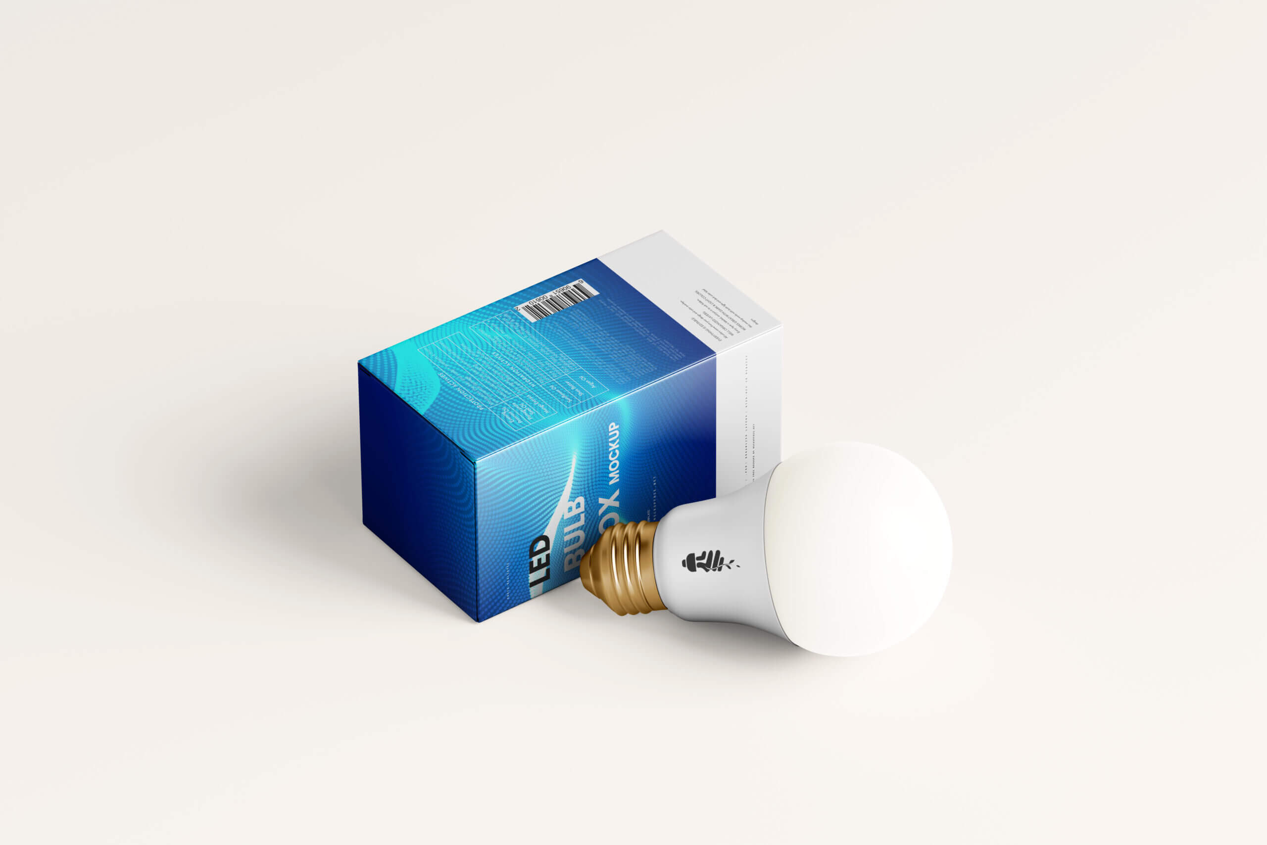 8 Free LED Light Bulb and Package Box Mockups File - Free Package Mockups