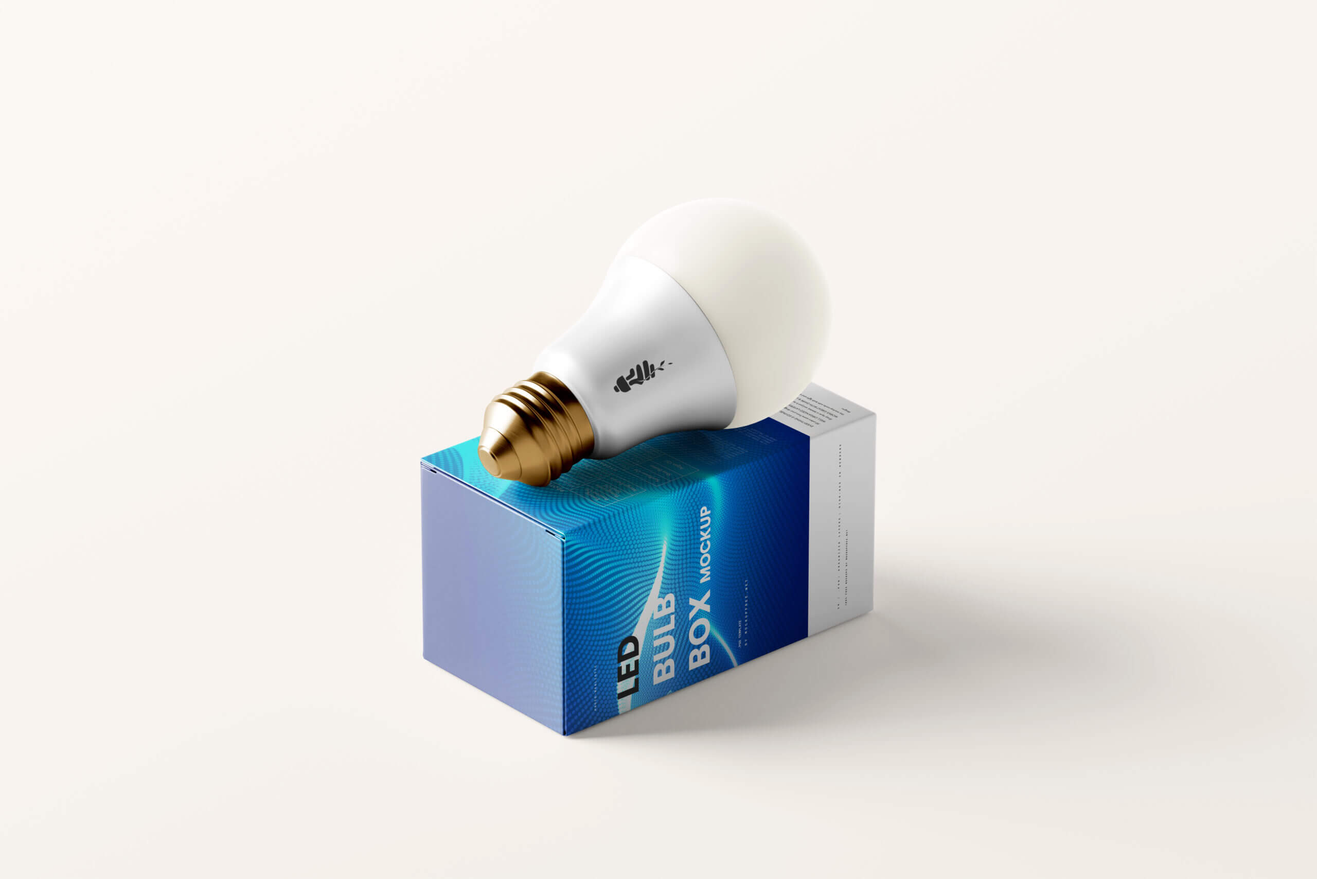 8 Free LED Light Bulb and Package Box Mockups File - Free Package Mockups