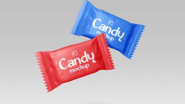 Candy Wrapper Mockup - Package Mockups