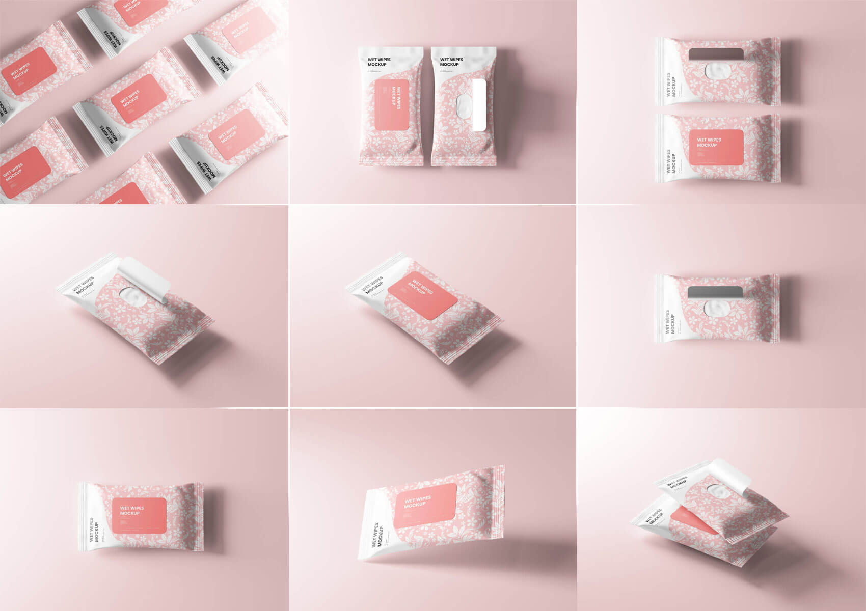 Free Wet Wipes Mockups 10 Files - Free Package Mockups