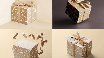 Luxury Gift Packaging Boxes and Paper Bags 3D model