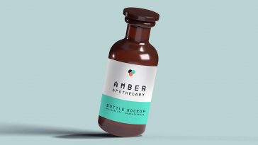 Free Pills Amber Bottle Mockup :: Behance