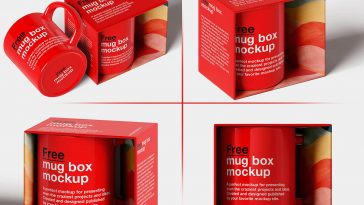 Free Packaging Box and Soap Mockup, ZippyPixels