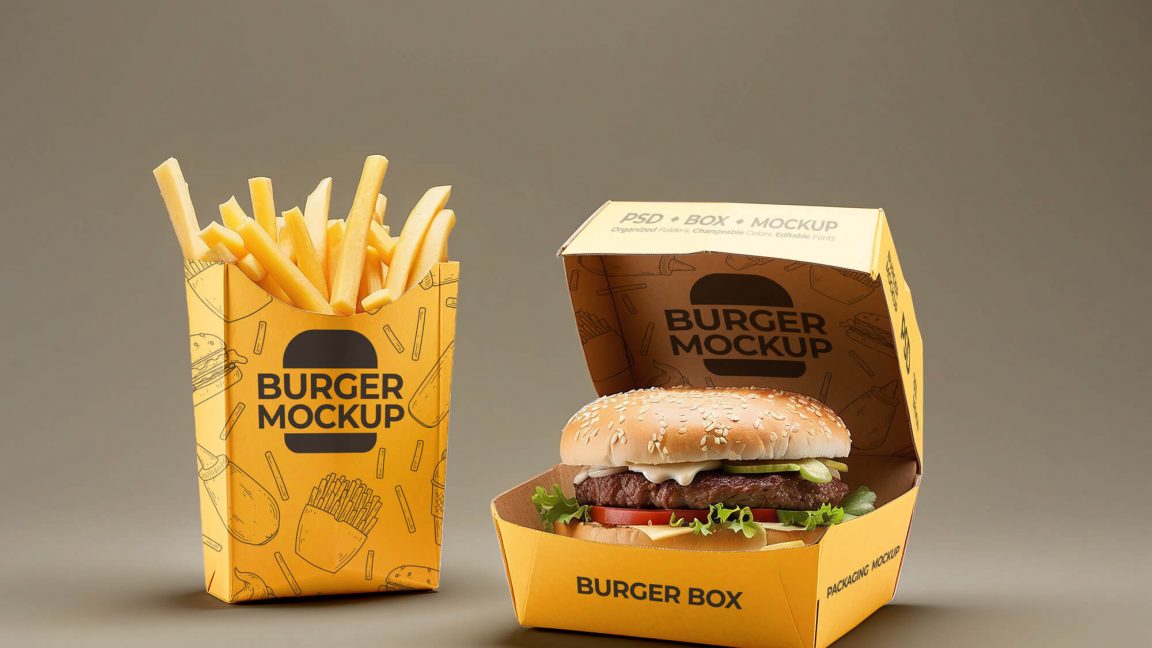 Free Box Mockup For Packaging - Package Mockups